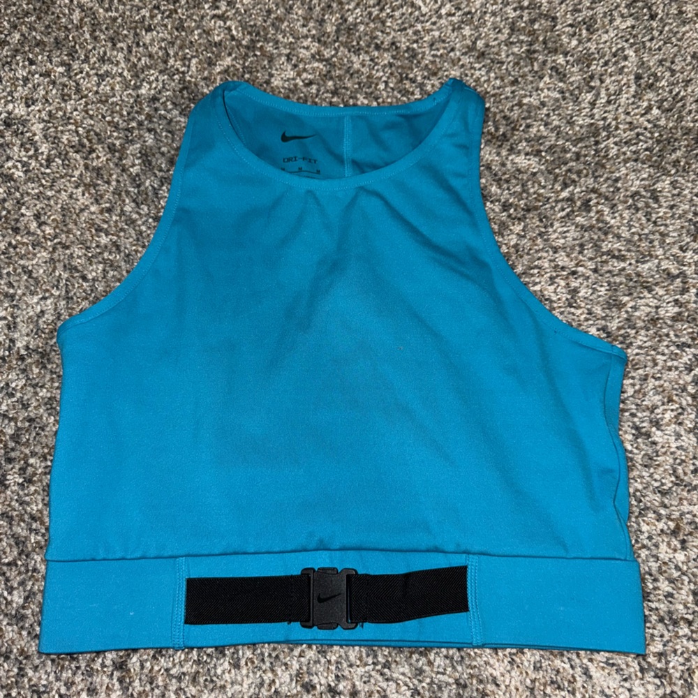 Nike Blue Tank Top with Black Belt  Size Medium